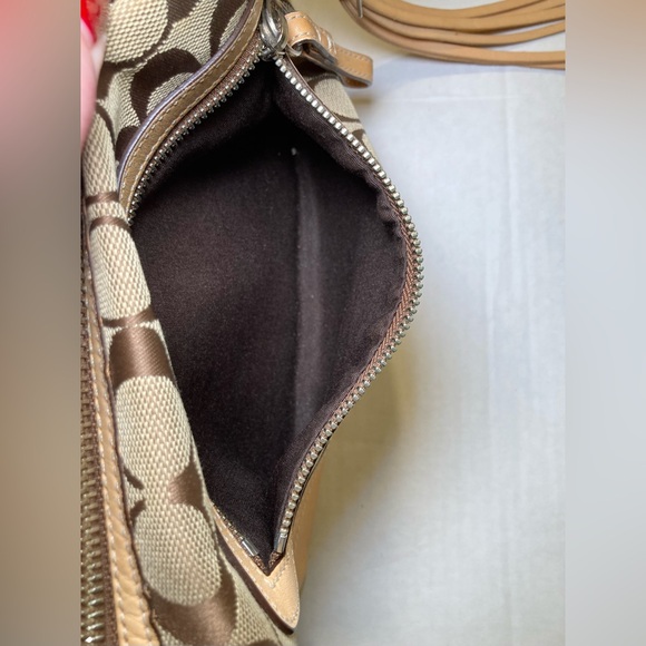 Coach 2005 Vintage Signature Canvas and Leather Handbag in Beige - Picture 8 of 15